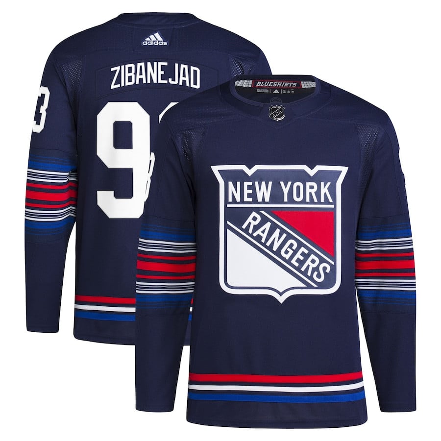 Mika Zibanejad 93 New York Rangers Alternate Primegreen Men Jersey - Navy - JS941 