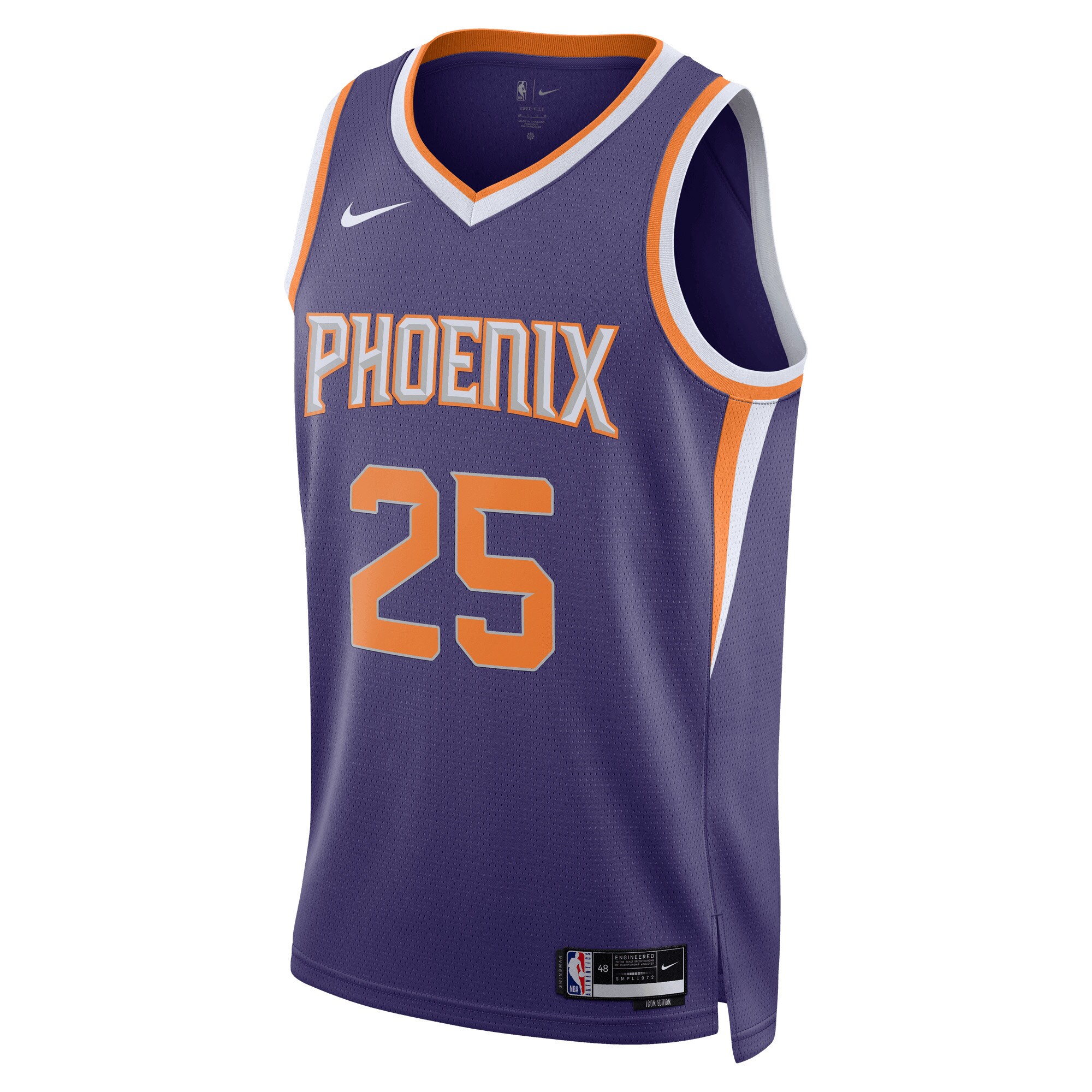 Alternative view of Mikal Bridges Phoenix Suns Unisex Swingman Jersey - Icon Edition - Purple