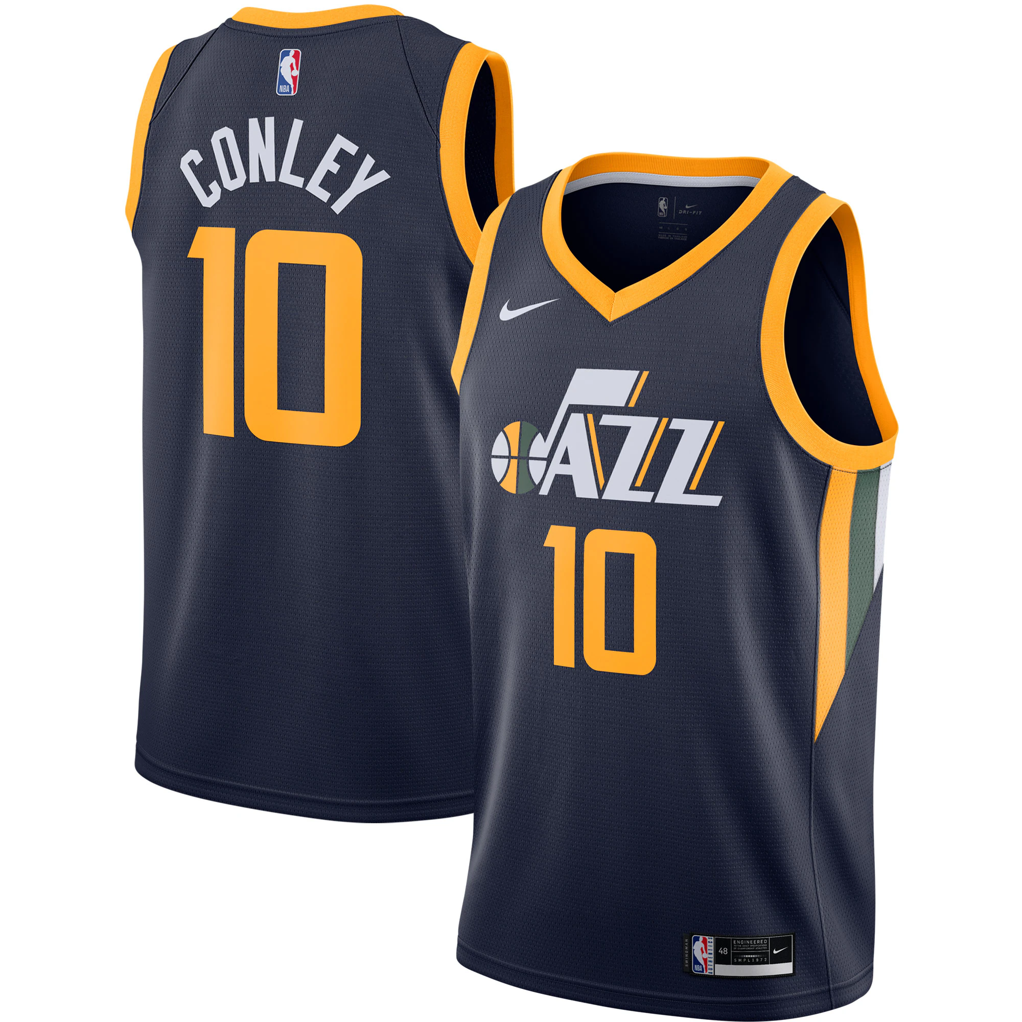 Mike Conley Utah Jazz 2020/21 Swingman Jersey - Navy - Icon Edition