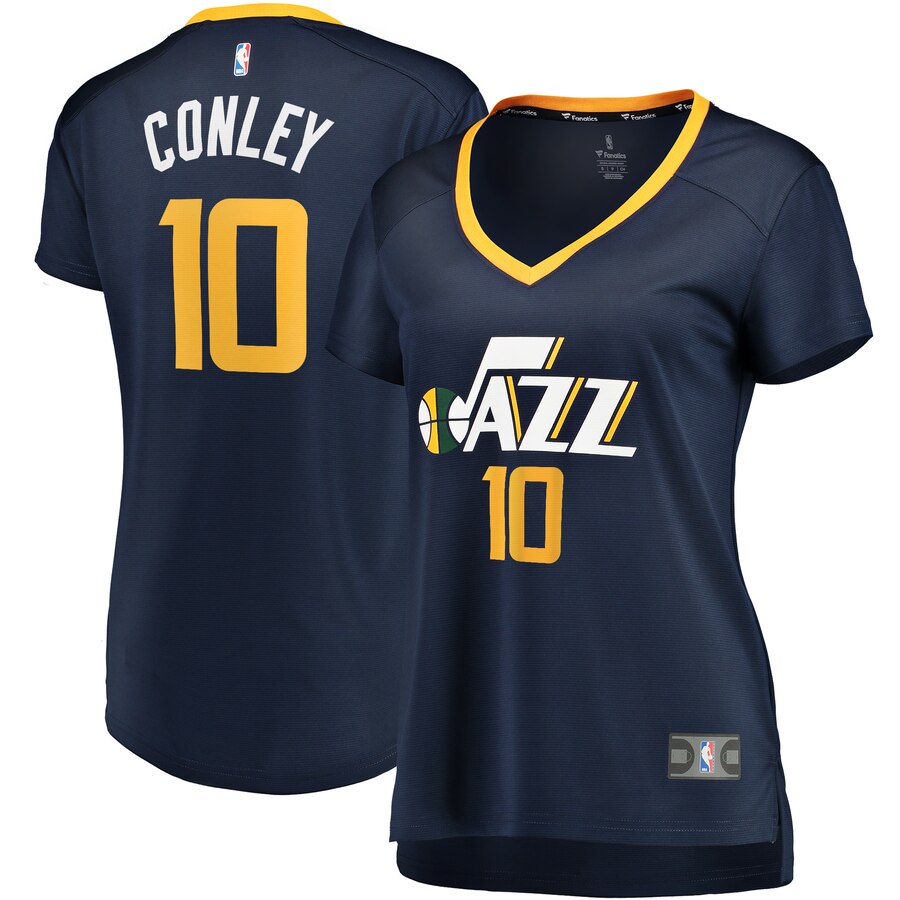 Mike Conley Utah Jazz Fanatics Branded Women's Navy Fast Break Replica Jersey - Icon Edition