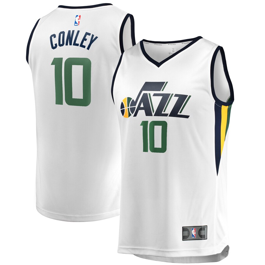 Mike Conley Utah Jazz Fanatics Branded Youth White Fast Break Replica Jersey - Association Edition