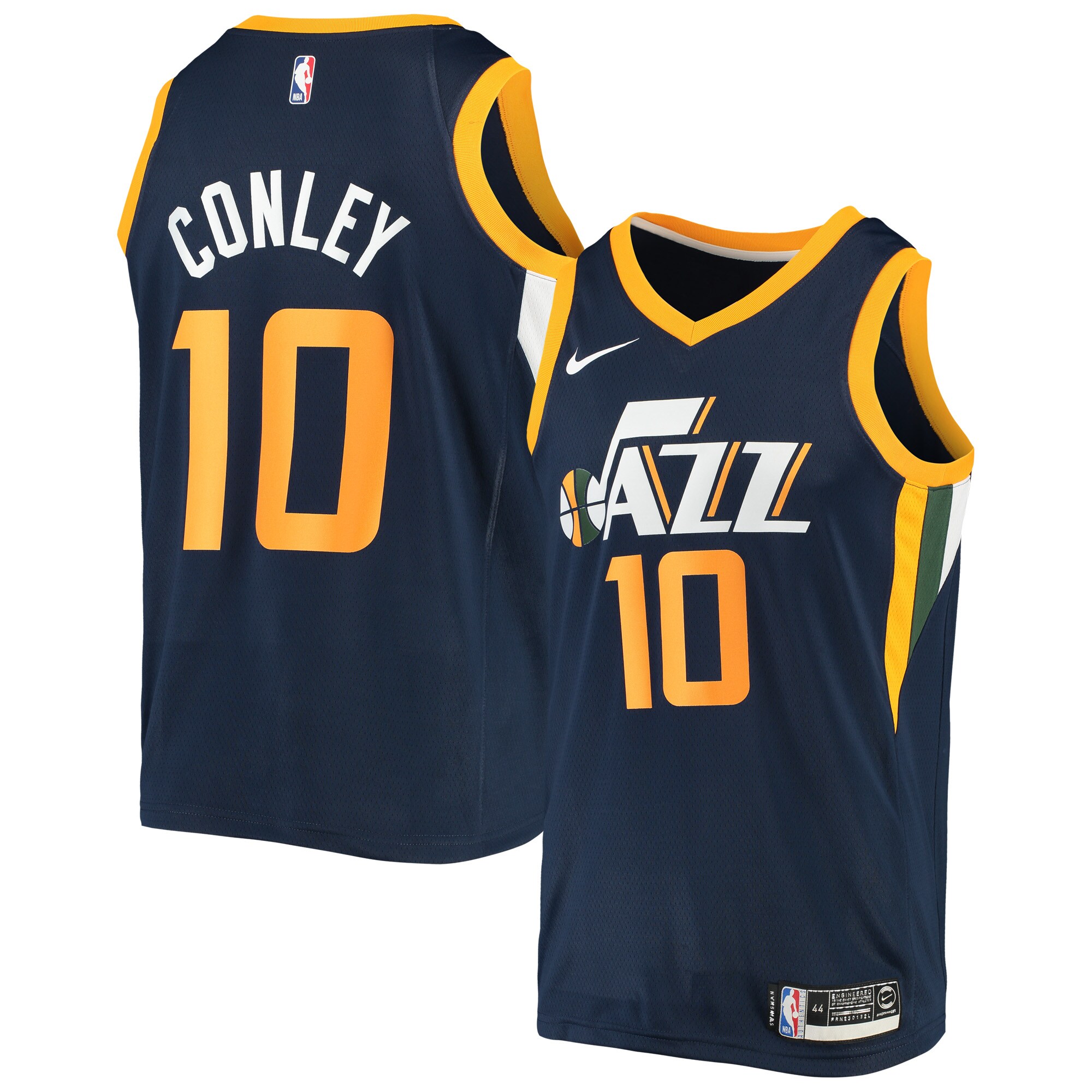 Alternative view of Mike Conley Utah Jazz Swingman Jersey – Icon Edition – Navy