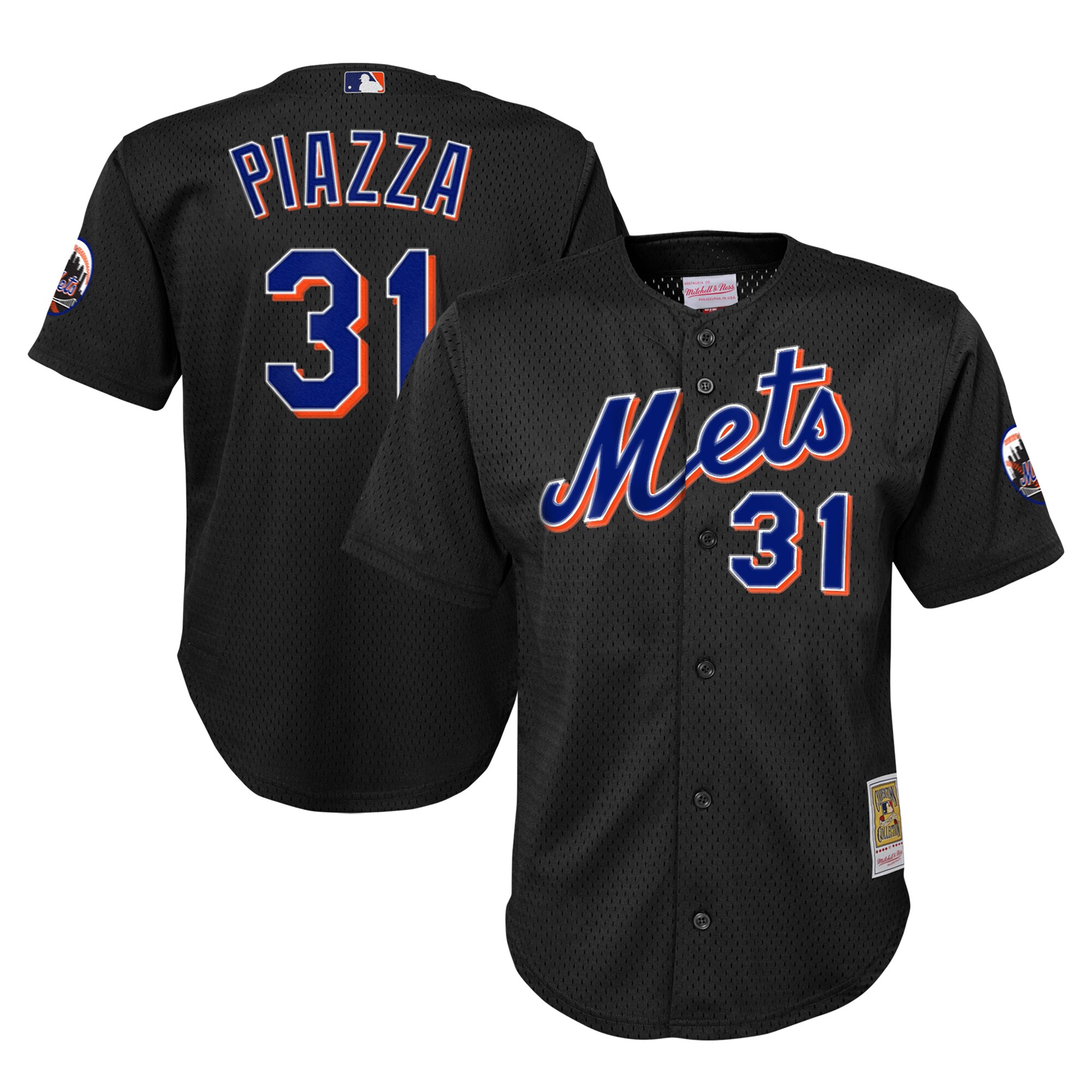 Mike Piazza New York Mets Mitchell & Ness Youth Cooperstown CollectionÃƒâ€šÃ‚Â mesh Batting Practice Jersey - Royal