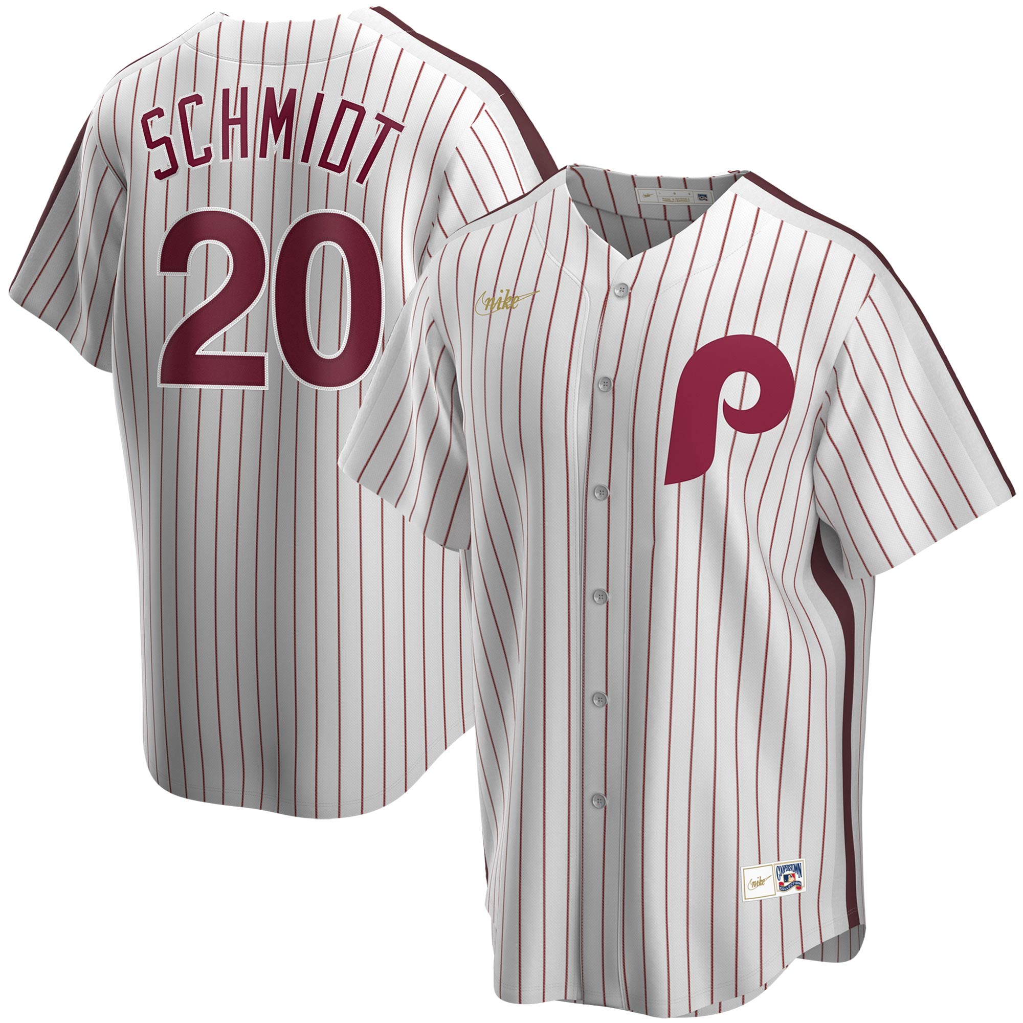 Mike Schmidt Philadelphia Phillies Home Cooperstown Collection Player Jersey - White