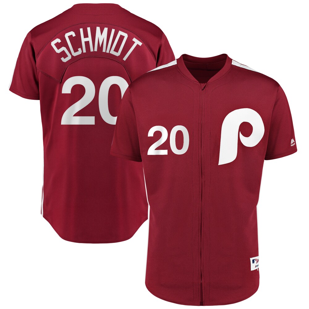 Mike Schmidt Philadelphia Phillies Majestic 1979 Saturday Night Special Player Jersey - Scarlet