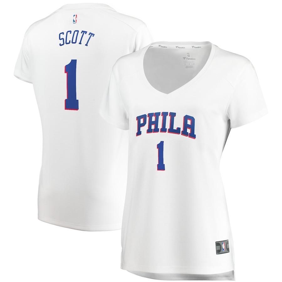 Mike Scott Philadelphia 76ers Fanatics Branded Women's Fast Break Replica Player Jersey - Association Edition - White