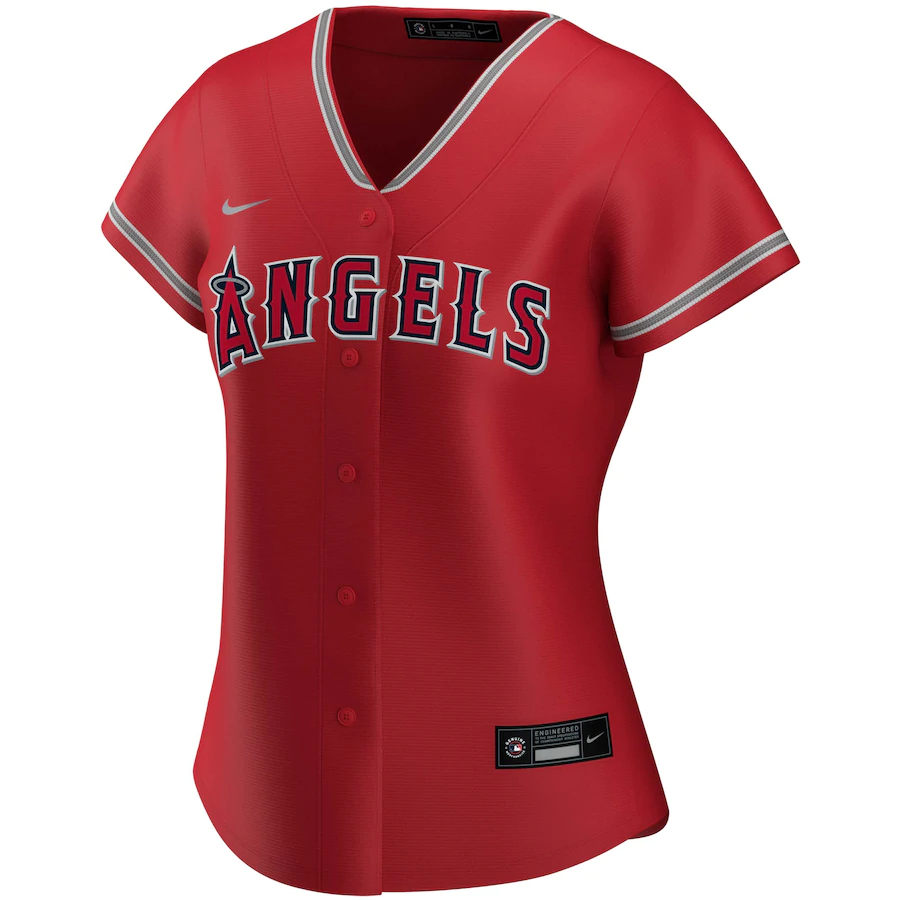 Alternative view of Mike Trout Los Angeles Angels Women's Alternate 2020 Replica Player Jersey ÃƒÂ¢Ã¢â€šÂ¬Ã¢â‚¬Å“ Red