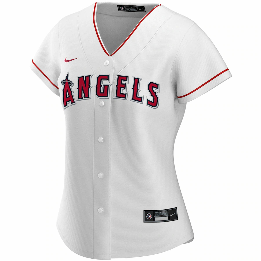 Alternative view of Mike Trout Los Angeles Angels Women's Home 2020 Replica Player Jersey ÃƒÂ¢Ã¢â€šÂ¬Ã¢â‚¬Å“ White