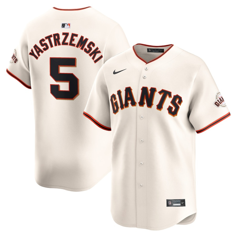 Mike Yastrzemski 5 San Francisco Giants Home Limited Player Men Jersey - Cream 