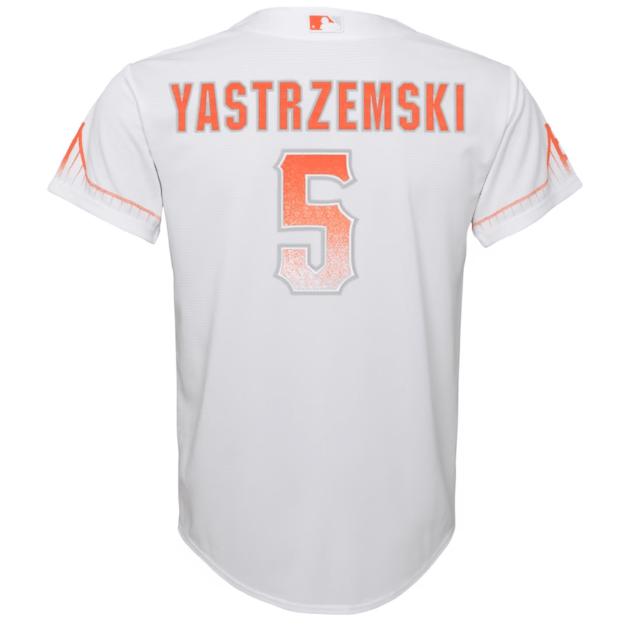 Alternative view of Mike Yastrzemski 5 San Francisco Giants Youth City Connect Jersey - White 