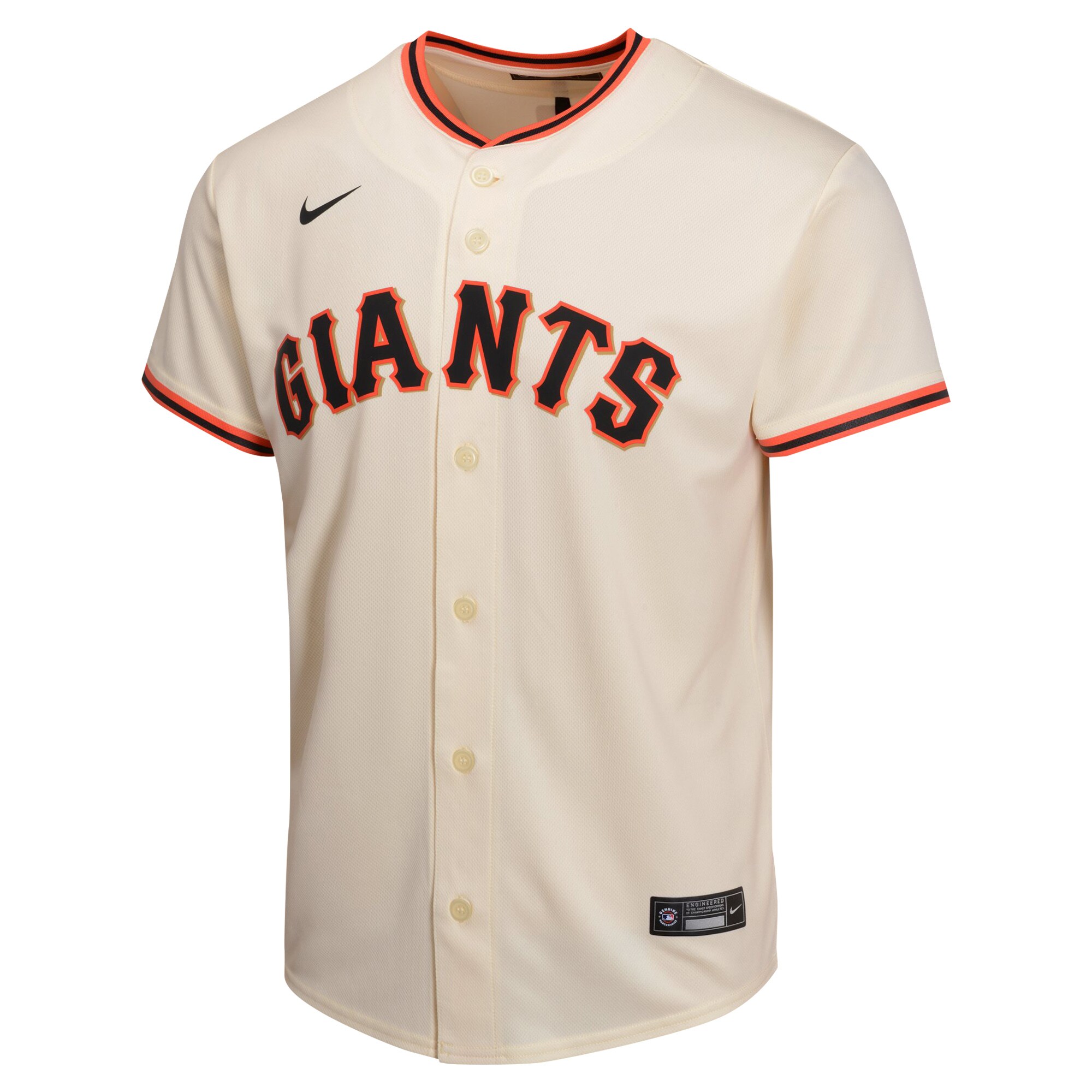 Alternative view of Mike Yastrzemski San Francisco Giants Youth Home Game Player Jersey - Cream