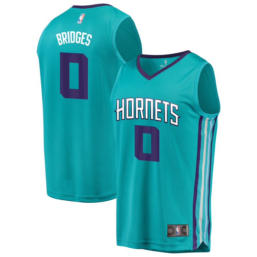 Miles Bridges Charlotte Hornets Fanatics Branded 2018 Nba Draft First Round Pick Fast Break Replica Jersey Teal - Icon Edition
