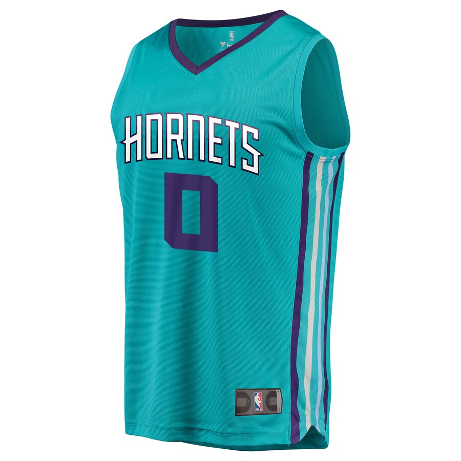 Alternative view of Miles Bridges Charlotte Hornets Fanatics Branded 2018 Nba Draft First Round Pick Fast Break Replica Jersey Teal - Icon Edition