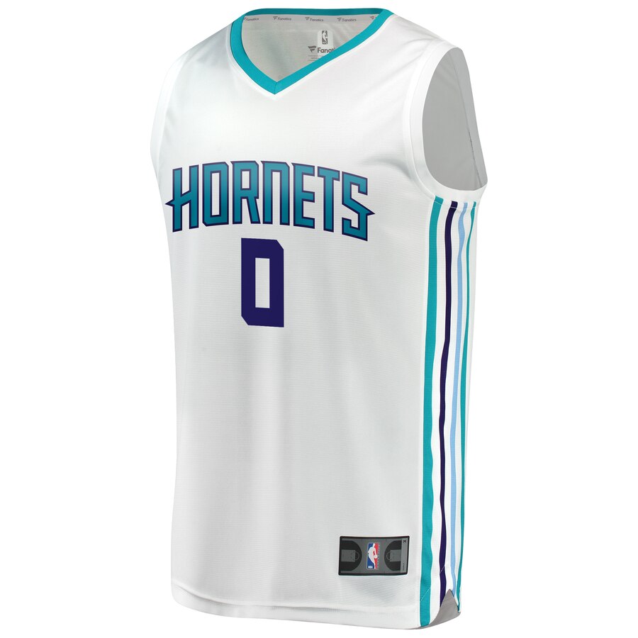 Alternative view of Miles Bridges Charlotte Hornets Fanatics Branded Fast Break Replica Jersey - Association Edition - White