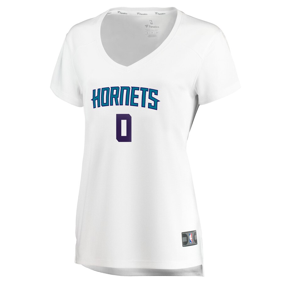 Alternative view of Miles Bridges Charlotte Hornets Fanatics Branded Women's Fast Break Replica Player Jersey - Association Edition - White