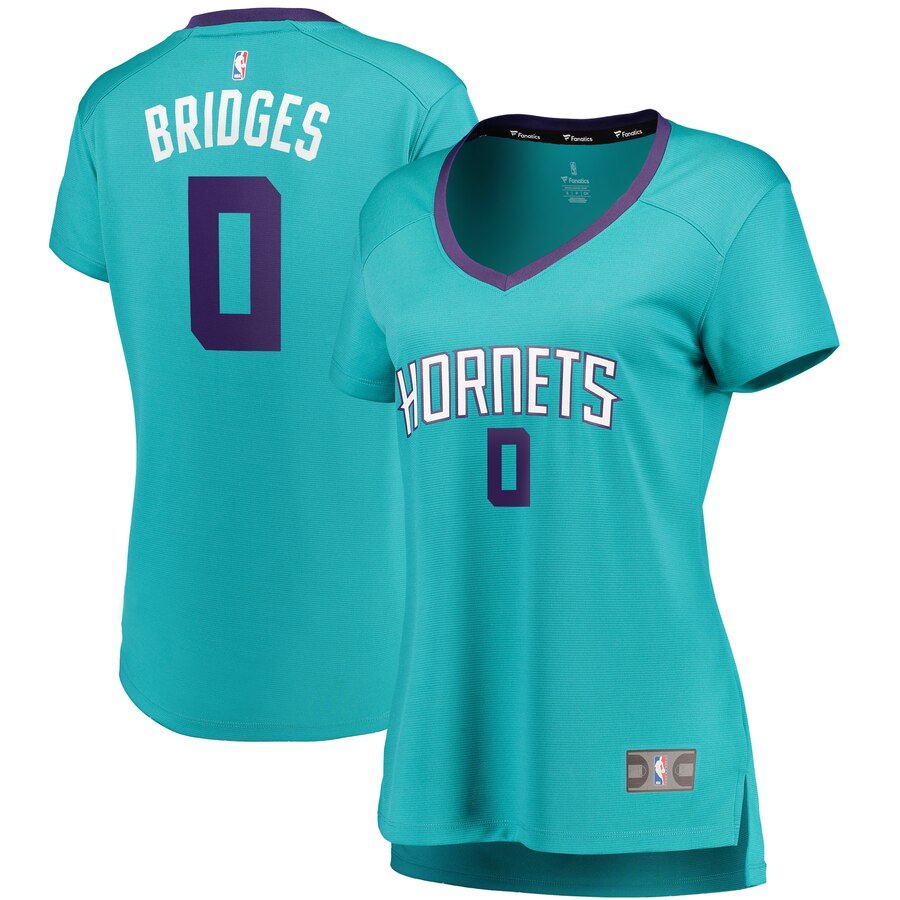 Miles Bridges Charlotte Hornets Fanatics Branded Women's Fast Break Replica Player Jersey - Icon Edition - Teal