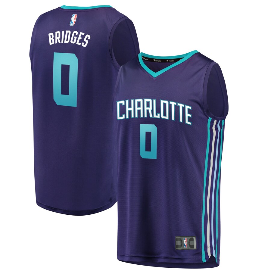 Miles Bridges Charlotte Hornets Fanatics Branded Youth Fast Break Jersey - Statement Edition - Purple