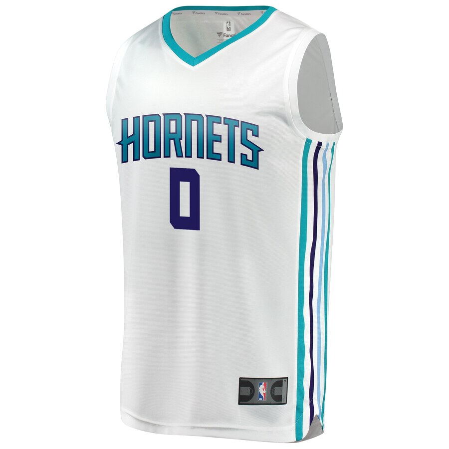 Alternative view of Miles Bridges Charlotte Hornets Fanatics Branded Youth Fast Break Replica Jersey - Association Edition - White