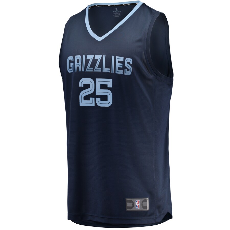 Alternative view of Miles Plumlee Memphis Grizzlies Fanatics Branded Fast Break Replica Jersey Navy - Icon Edition