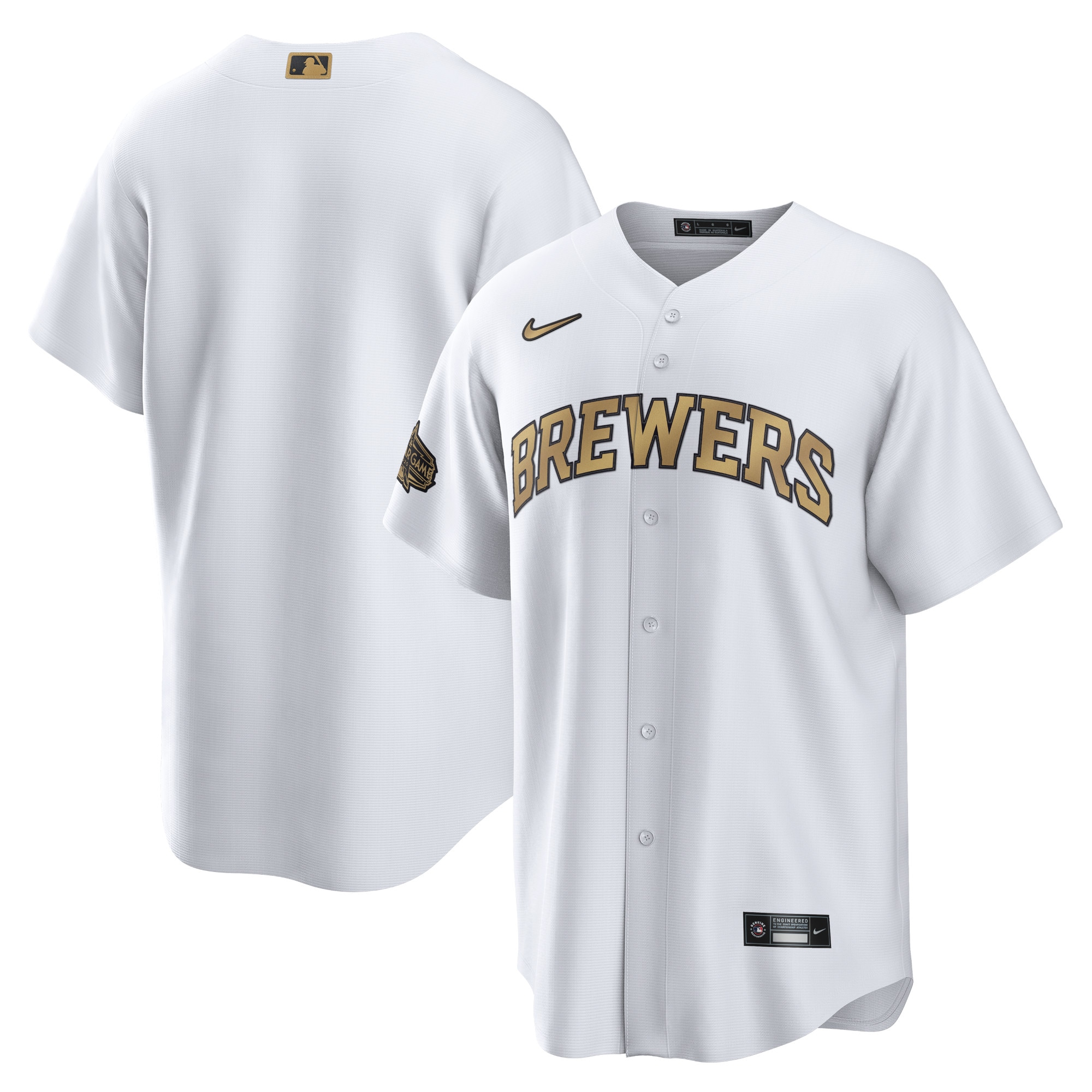 Milwaukee Brewers 2022 Mlb All-star Game Replica Blank Jersey - White