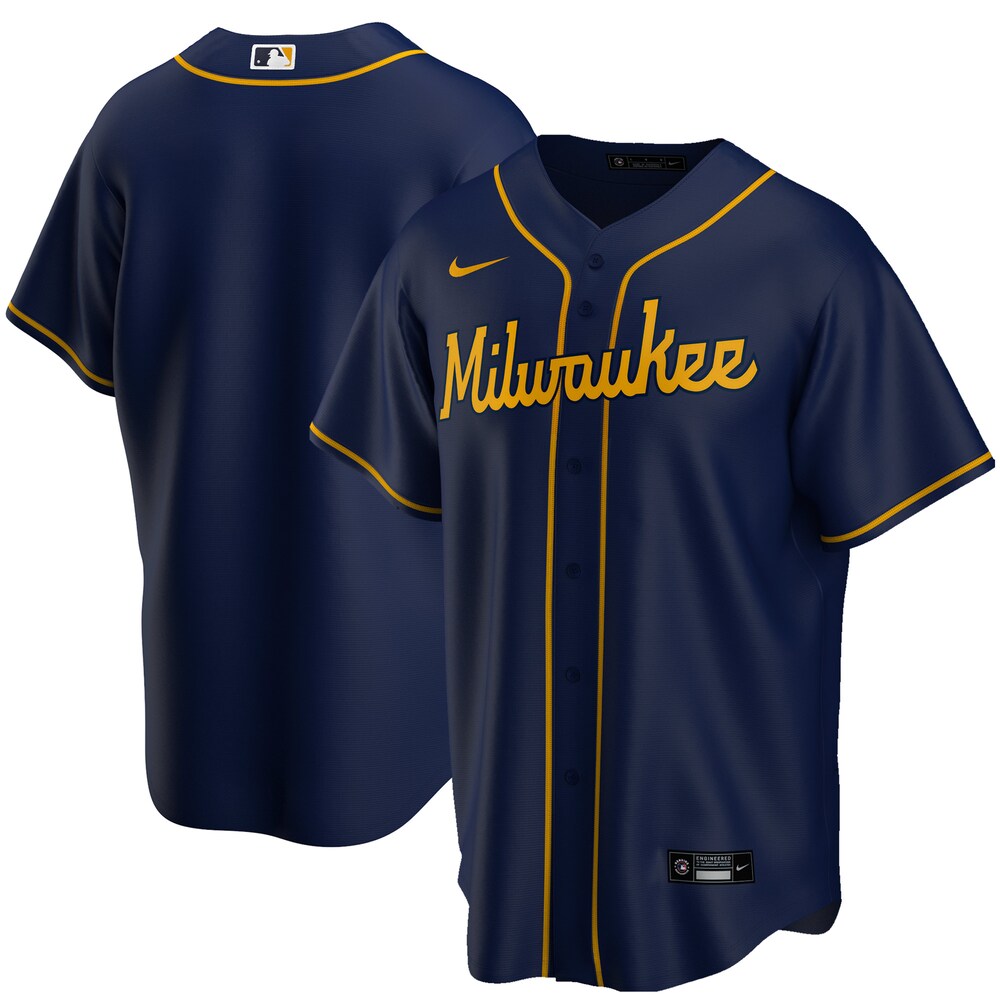 Milwaukee Brewers Alternate 2020 Team Jersey - Navy