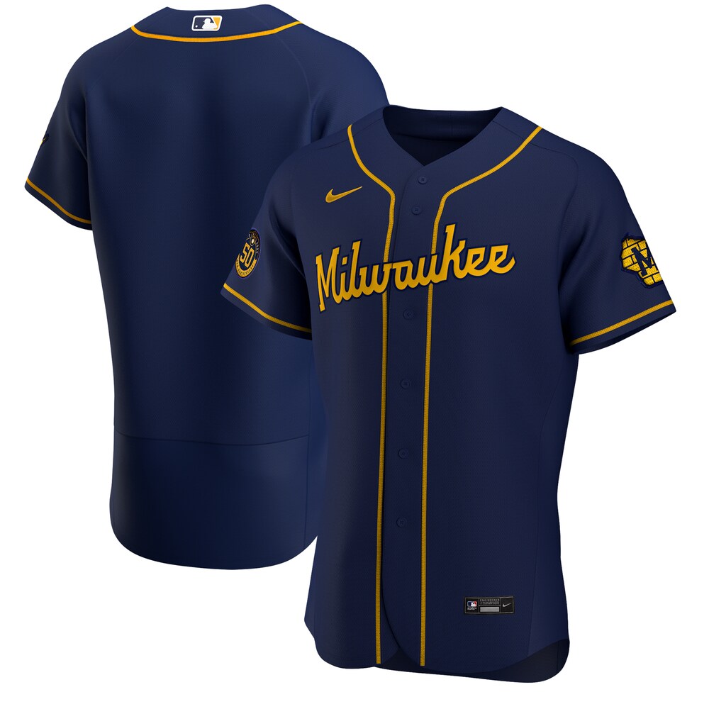 Milwaukee Brewers Alternate 2020 Team Jersey - Navy Color