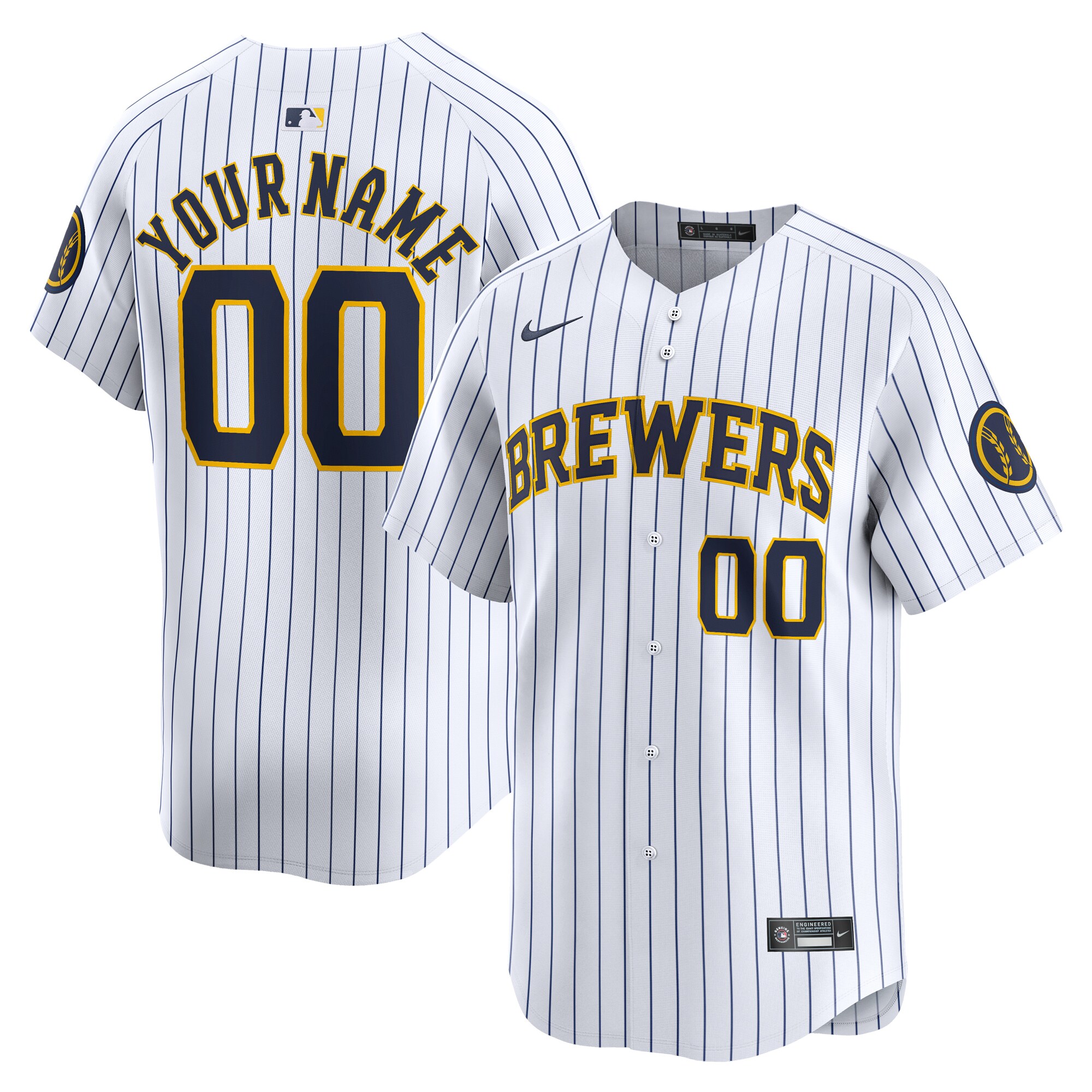 Milwaukee Brewers Alternate Limited Custom JerseyÃƒâ€šÃ‚Â ÃƒÂ¢Ã¢â€šÂ¬Ã¢â‚¬Å“ White