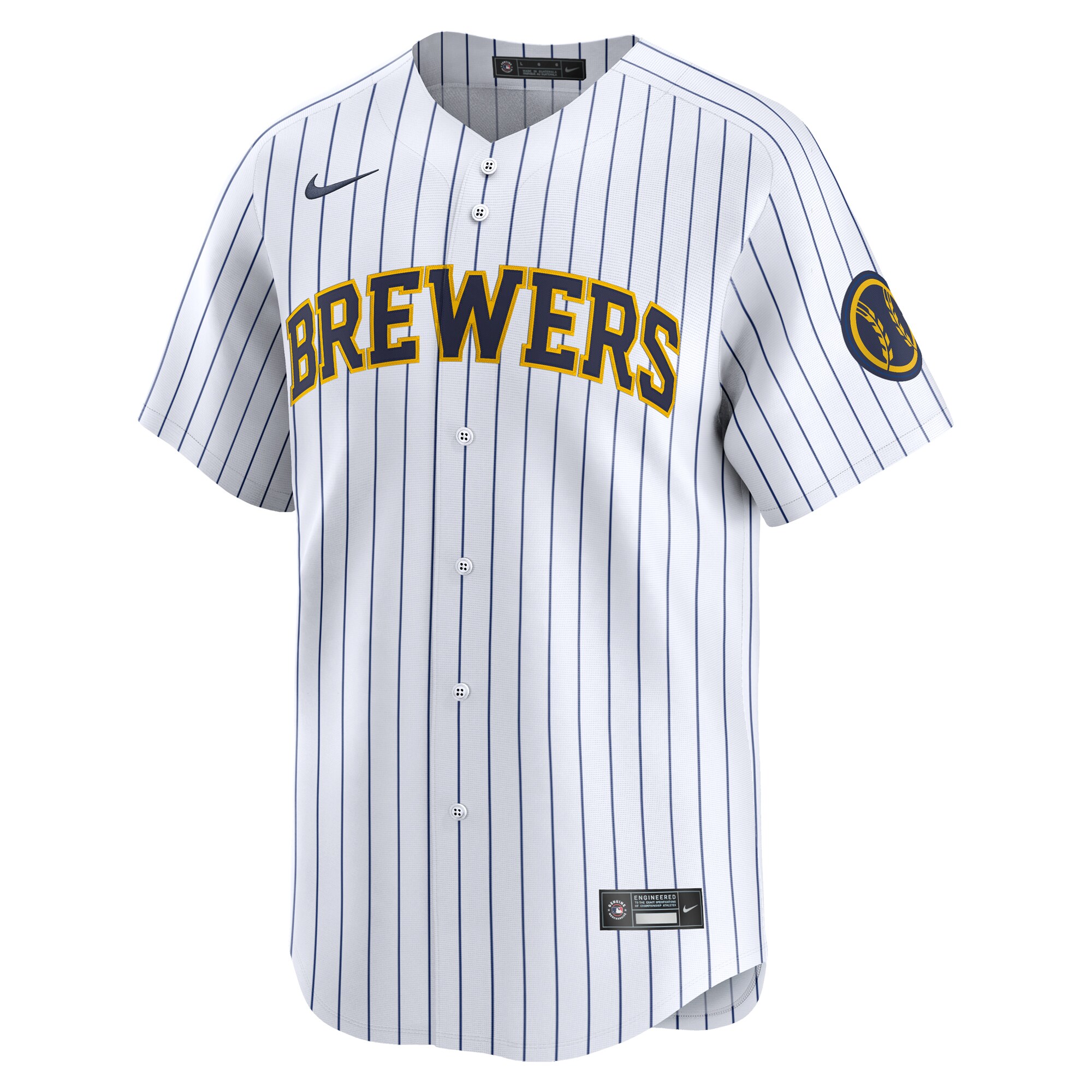 Alternative view of Milwaukee Brewers Alternate Limited JerseyÃƒâ€šÃ‚Â ÃƒÂ¢Ã¢â€šÂ¬Ã¢â‚¬Å“ White