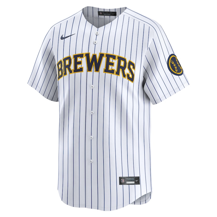 Alternative view of Milwaukee Brewers Alternate Limited Men Jersey - White 