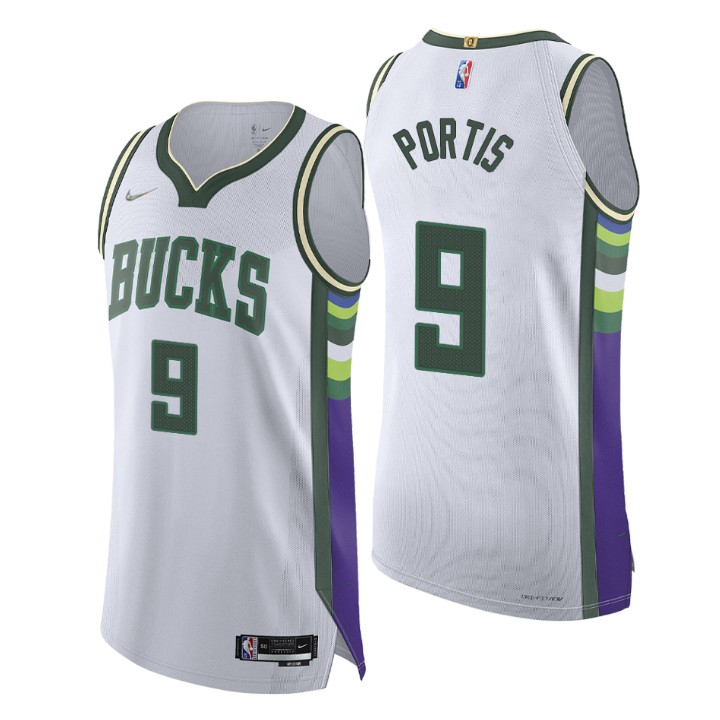 Milwaukee Bucks 2021-22 Nba 75th Bobby Portis Authentic Jersey City