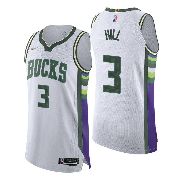 Milwaukee Bucks 2021-22 Nba 75th George Hill Authentic Jersey City