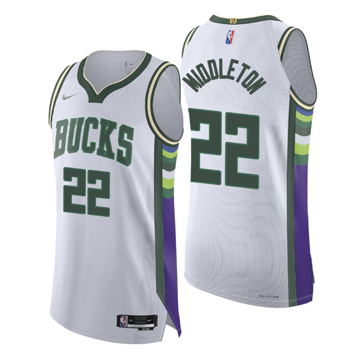 Milwaukee Bucks 2021-22 Nba 75th Khris Middleton Authentic Jersey City