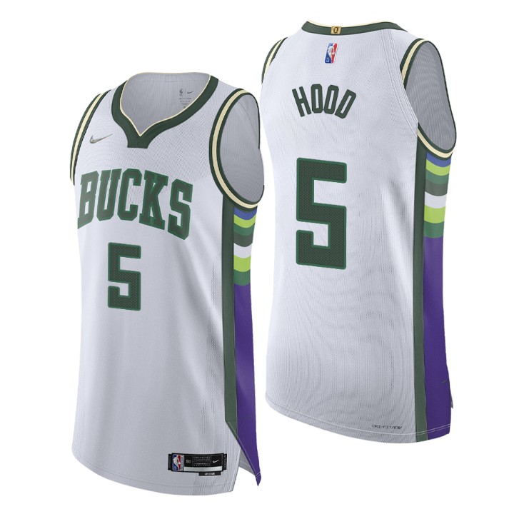 Milwaukee Bucks 2021-22 Nba 75th Rodney Hood Authentic Jersey City