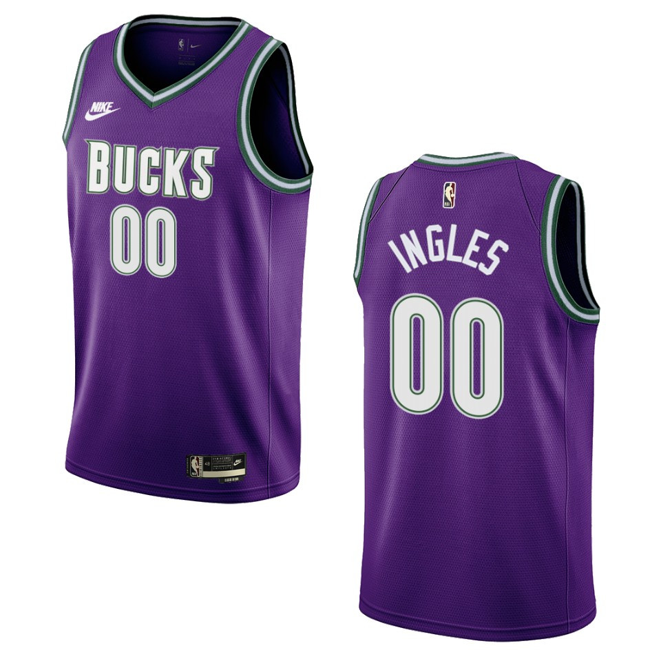 Milwaukee Bucks 2022-23 Classic Edition Joe Ingles Purple Jersey Swingman