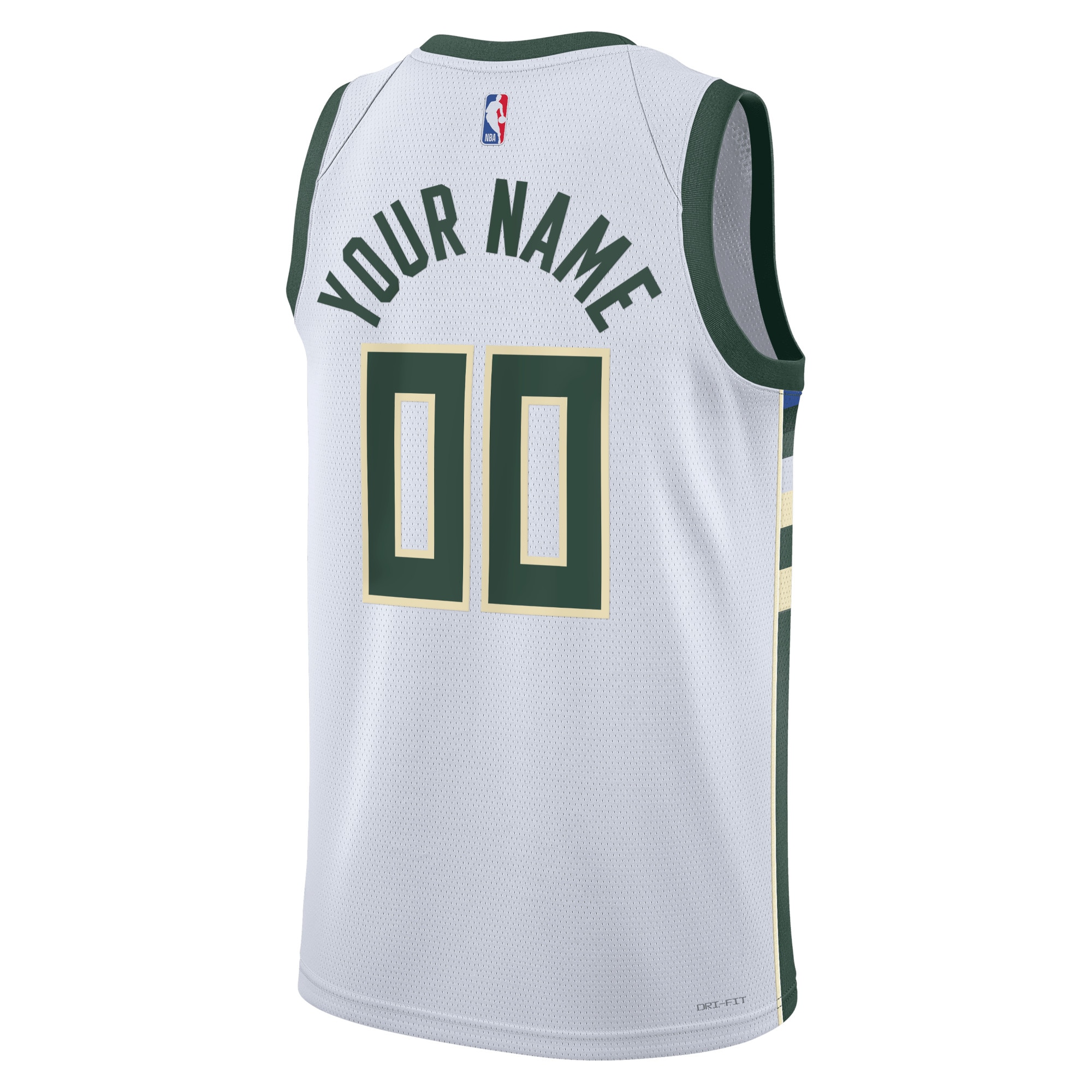 Alternative view of Milwaukee Bucks Association Swingman Jersey - Custom - Unisex - JS385 