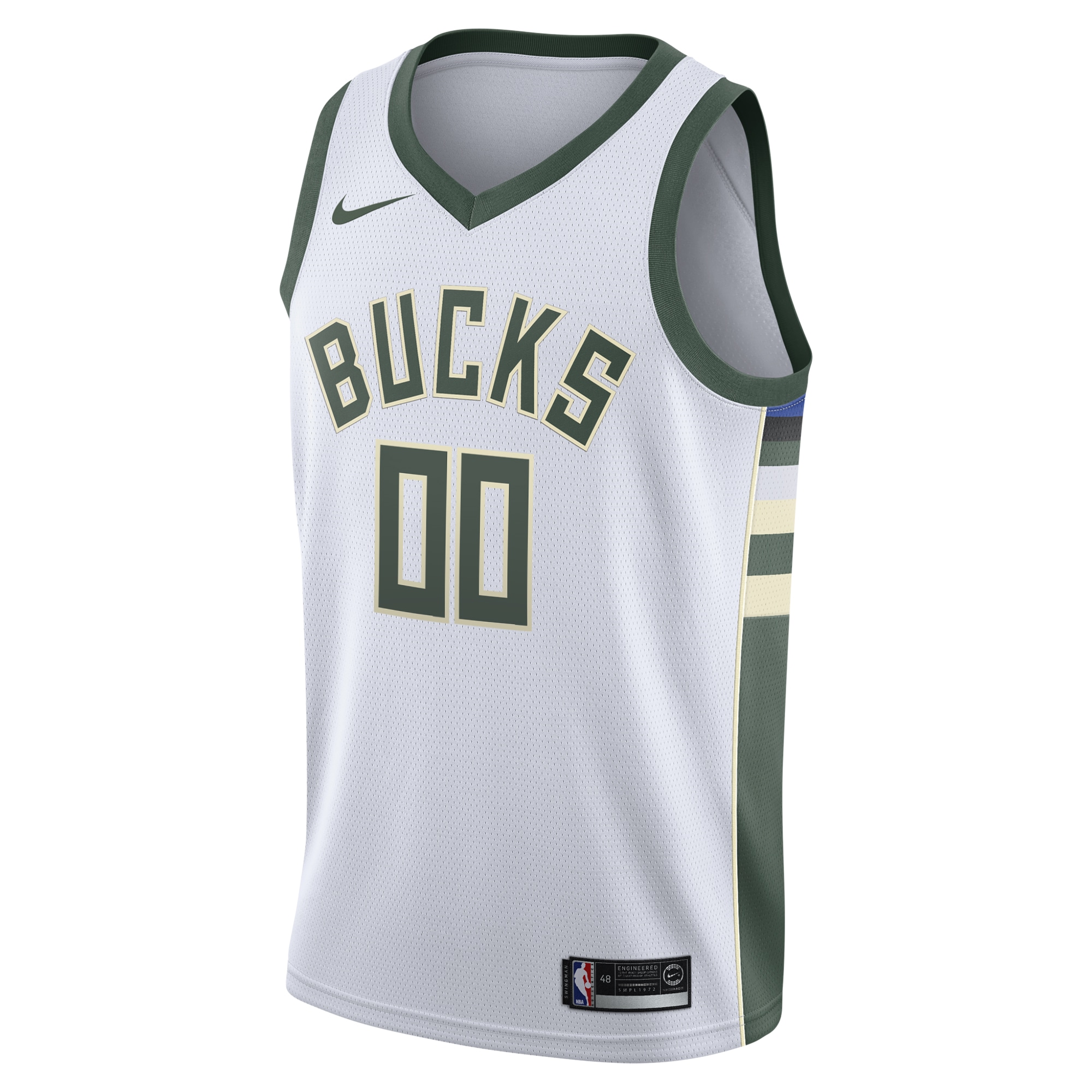 Alternative view of Milwaukee Bucks Association Swingman Jersey - Custom - Youth - JS379 