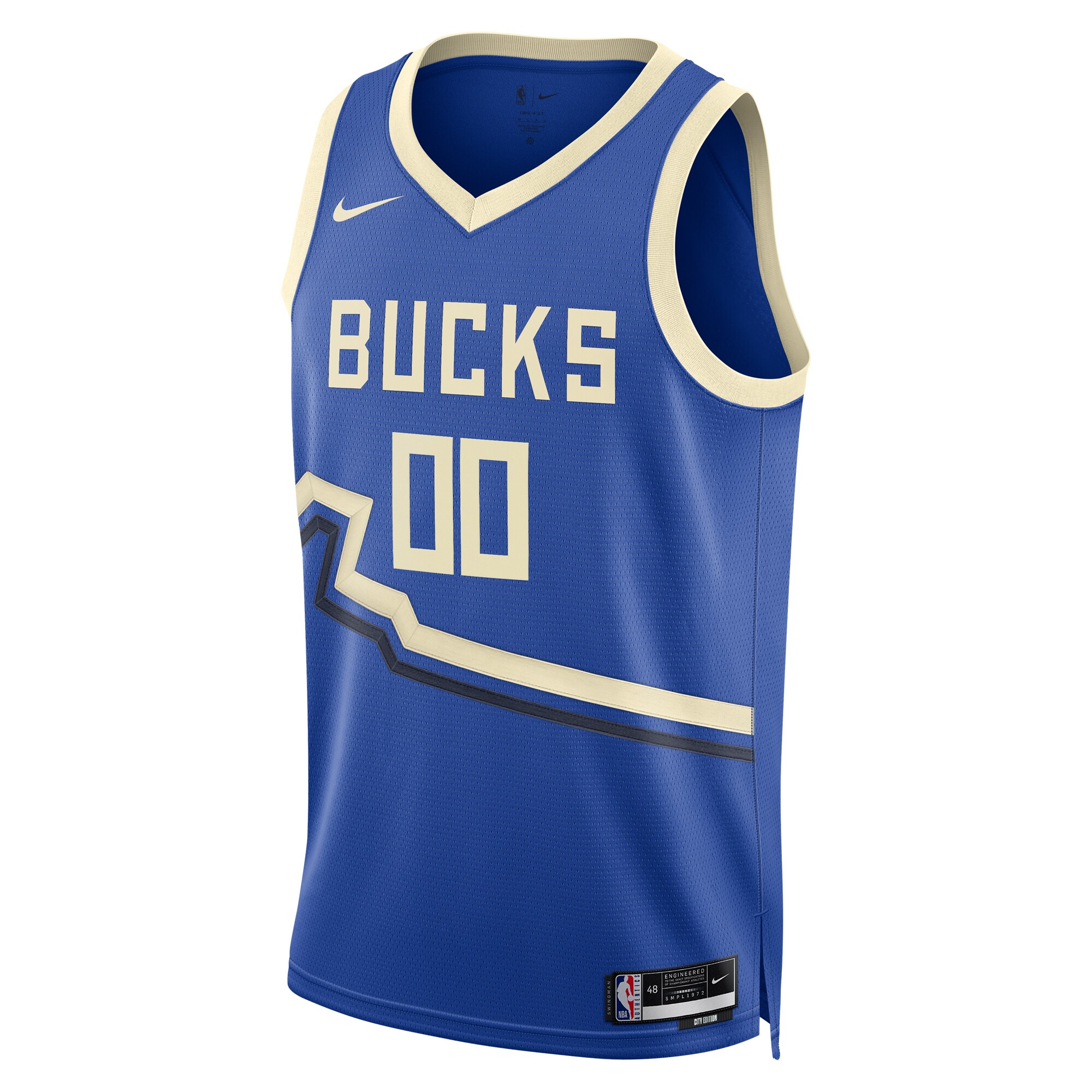 Alternative view of Milwaukee Bucks City Edition Swingman Jersey 2024 - Custom - Unisex - JS776 
