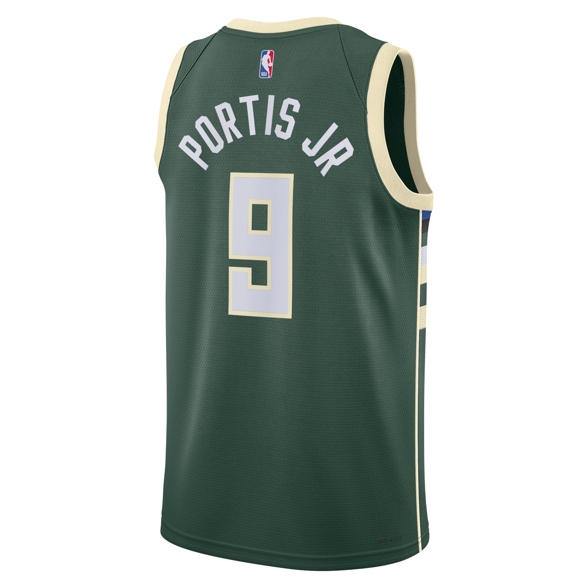 Alternative view of Milwaukee Bucks Icon Edition Swingman Jersey - Hunter Green - Bobby Portis Jr - Unisex - JS379 