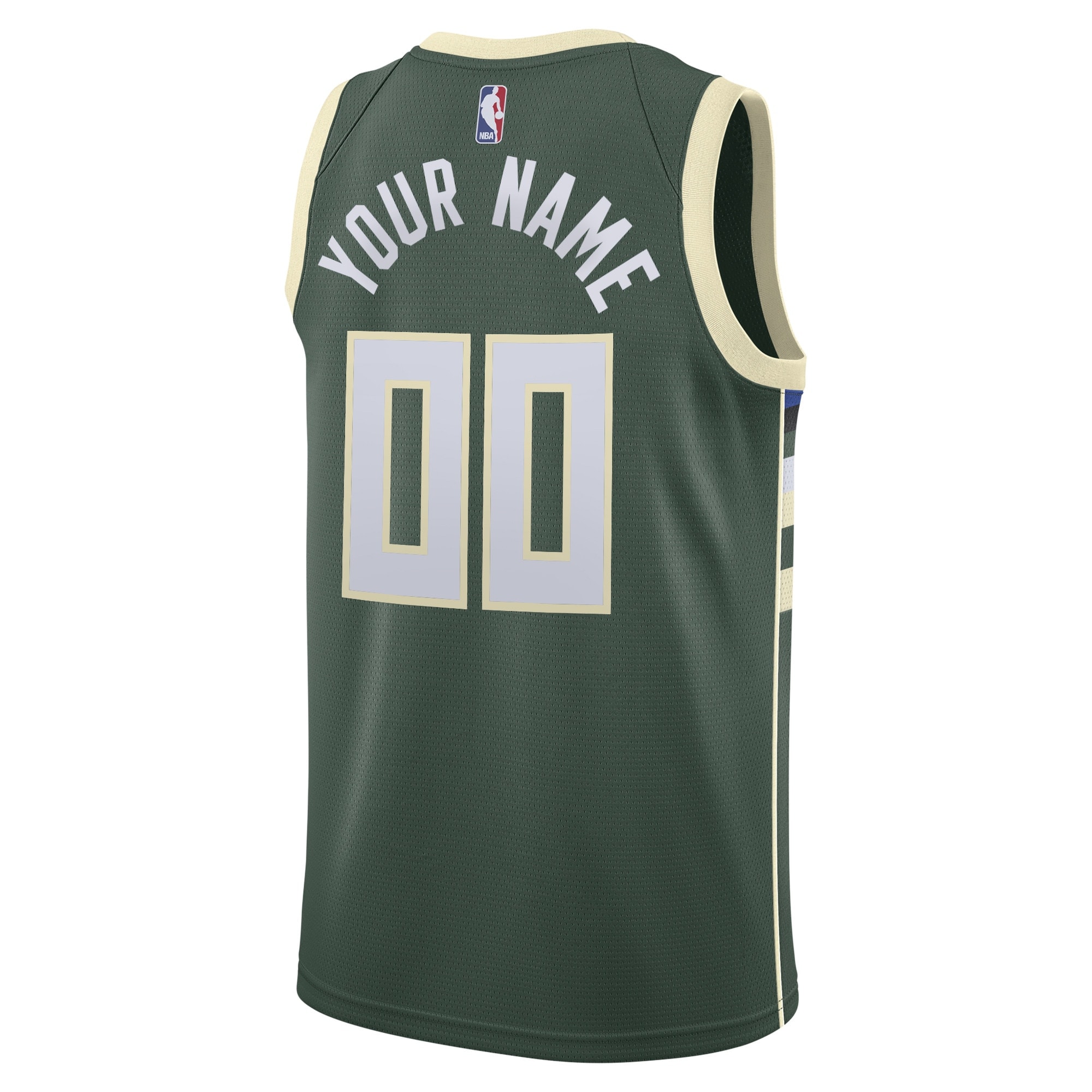 Alternative view of Milwaukee Bucks Icon Swingman Jersey - Custom - Youth - JS158 