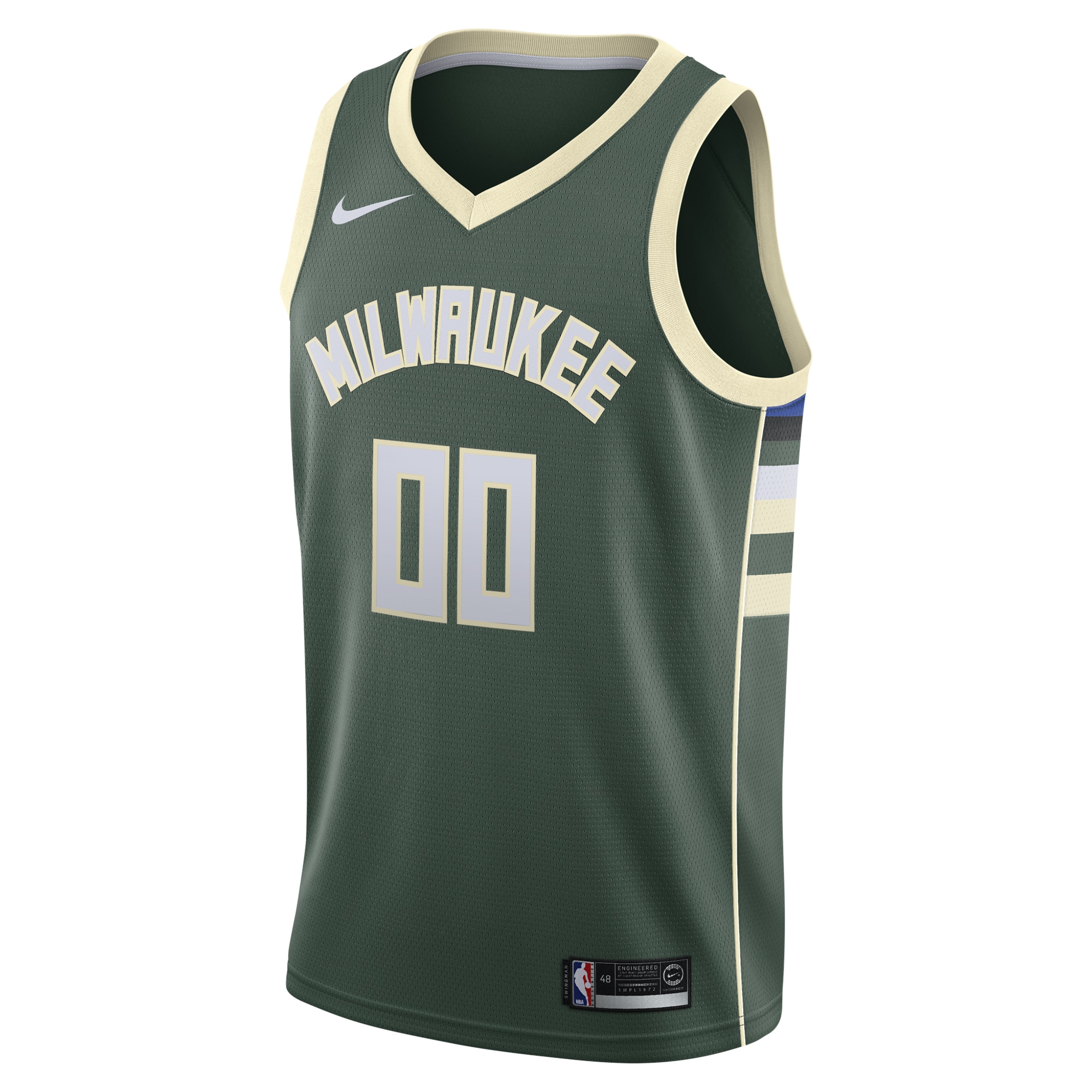 Alternative view of Milwaukee Bucks Icon Swingman Jersey - Custom - Youth - JS541 