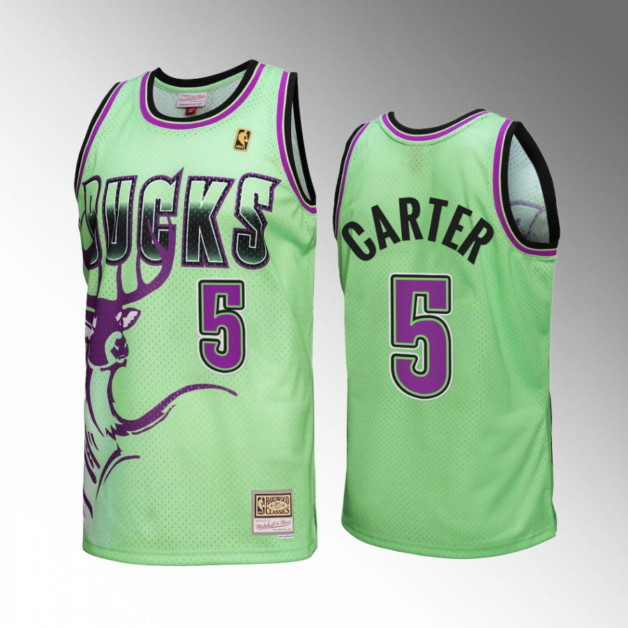 Milwaukee Bucks Jevon Carter 5 Green Reload 3.0 Men Jersey Mitchell Ness - JS382 