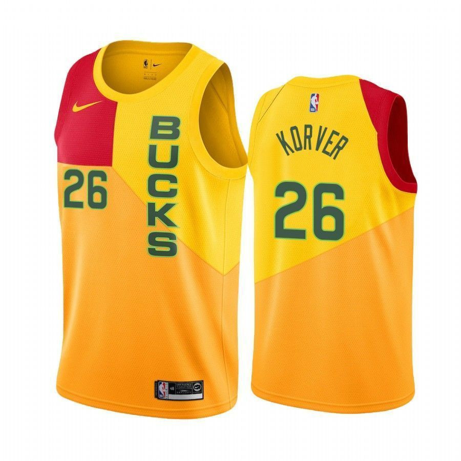 Milwaukee Bucks Kyle Korver 26 City Men's Jersey - JS783 