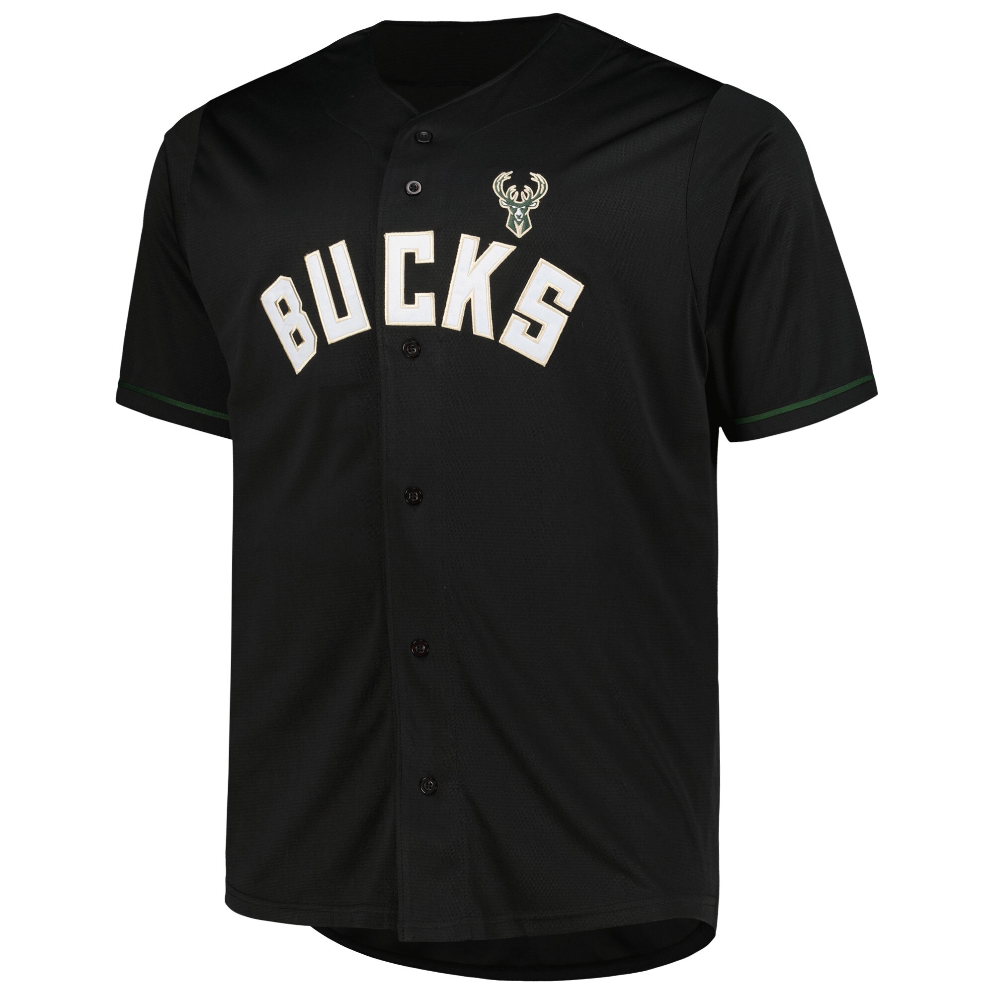 Alternative view of Milwaukee Bucks Profile Big & Tall Pop Jersey – Black