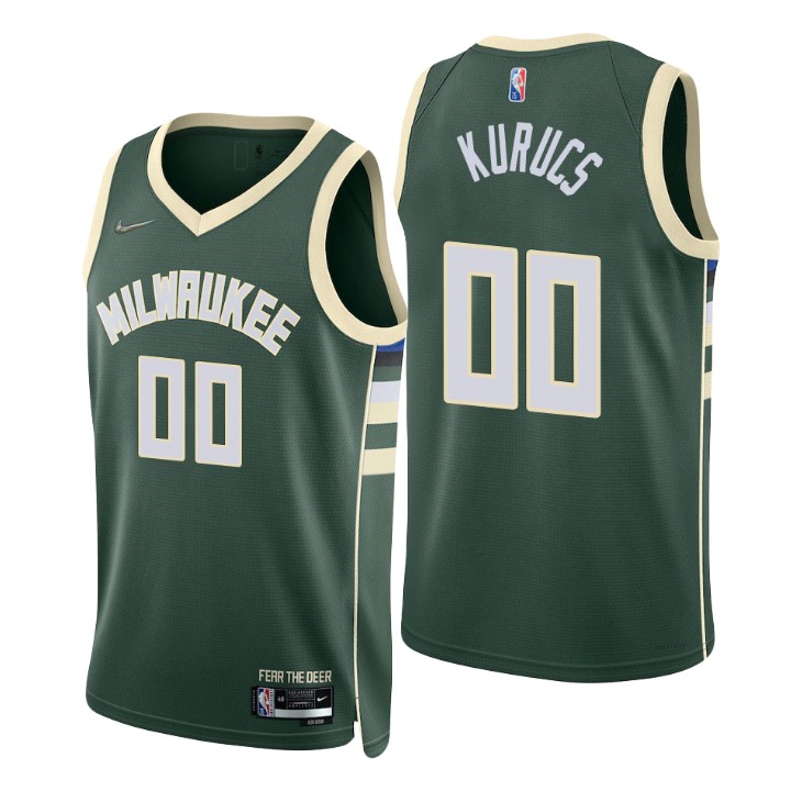 Milwaukee Bucks Rodions Kurucs 75th Anniversary Diamond Jersey Icon Edition