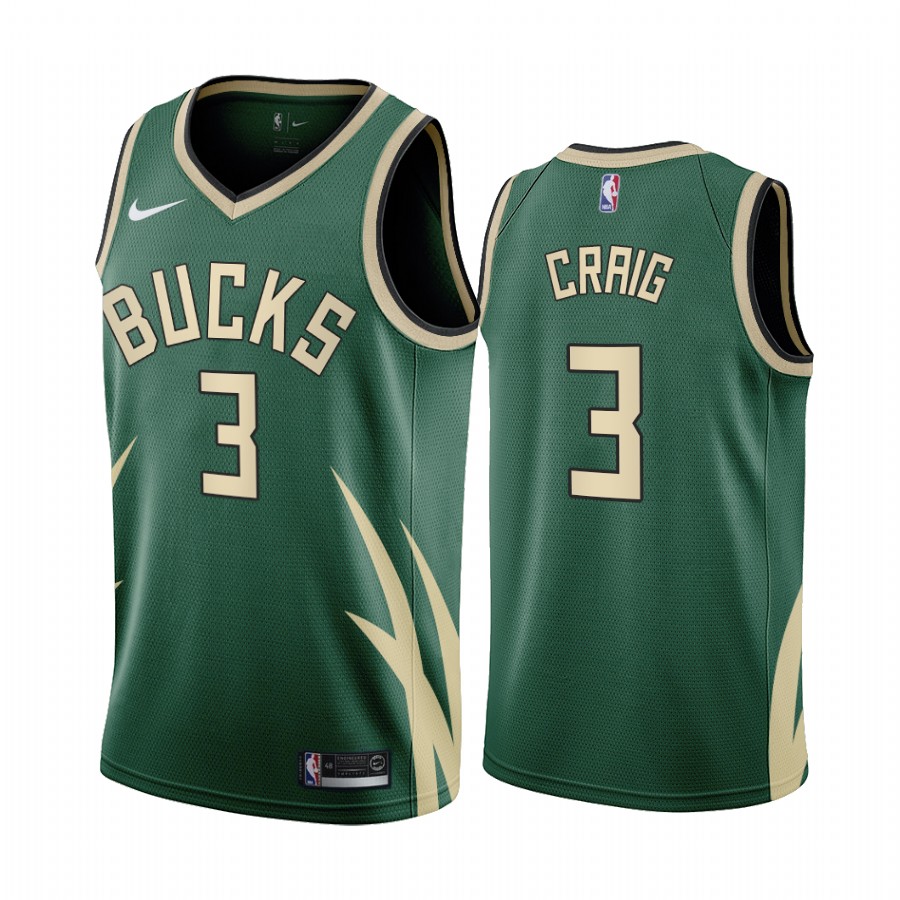 Milwaukee Bucks Torrey Craig #3 White 2020-21 Earned Jersey