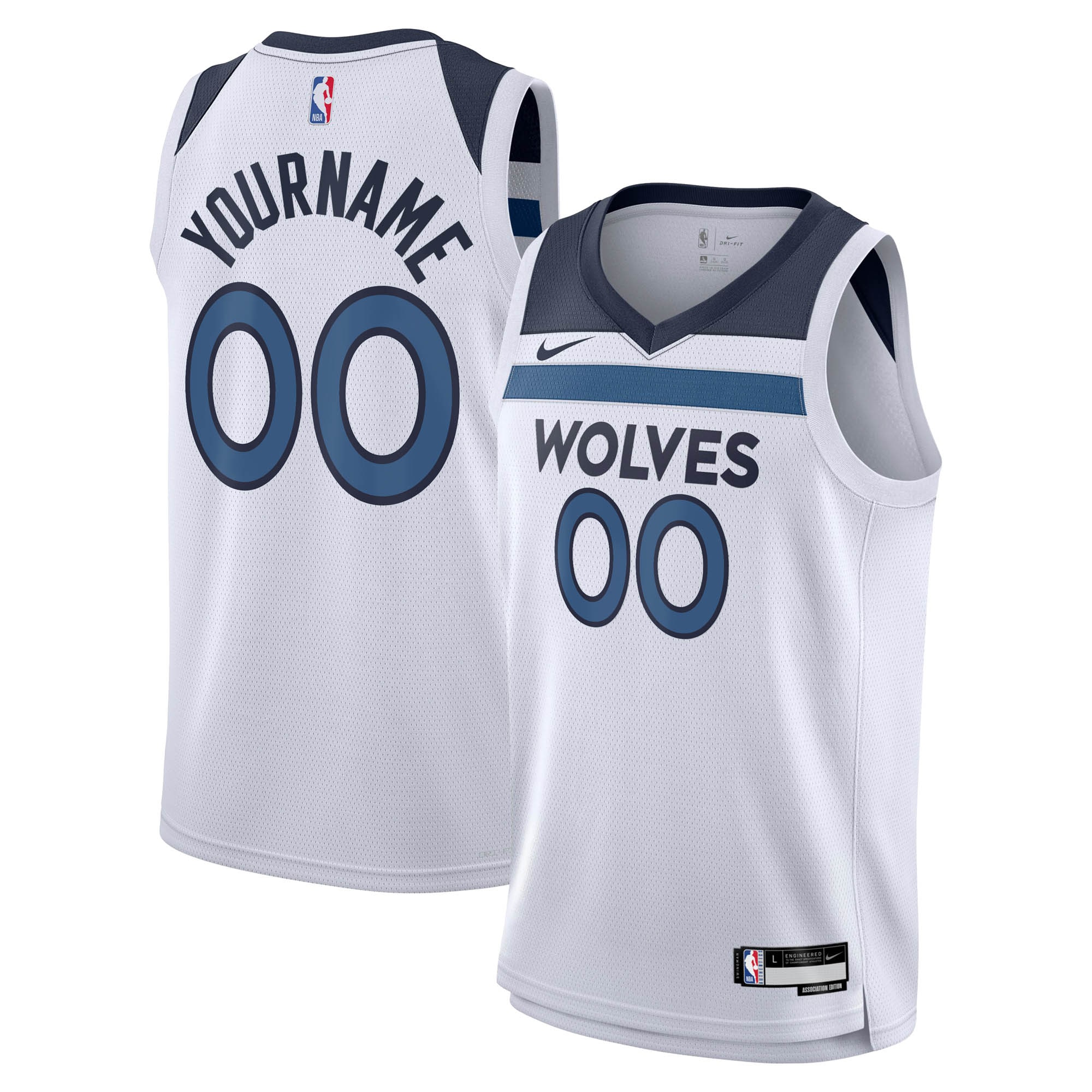 Minnesota Timberwolves Association Swingman Jersey - Custom - Youth - JS176 