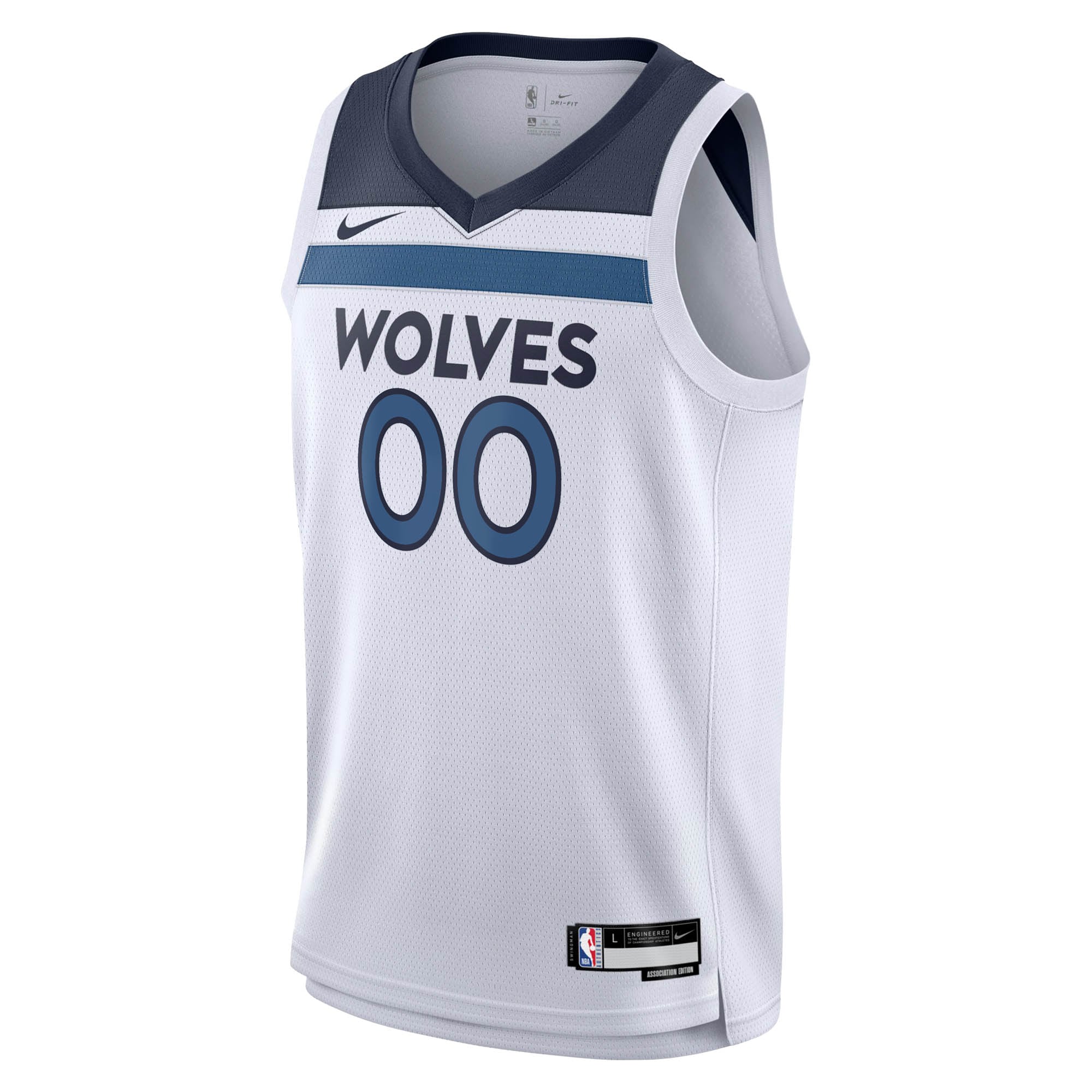 Alternative view of Minnesota Timberwolves Association Swingman Jersey - Custom - Youth - JS455 