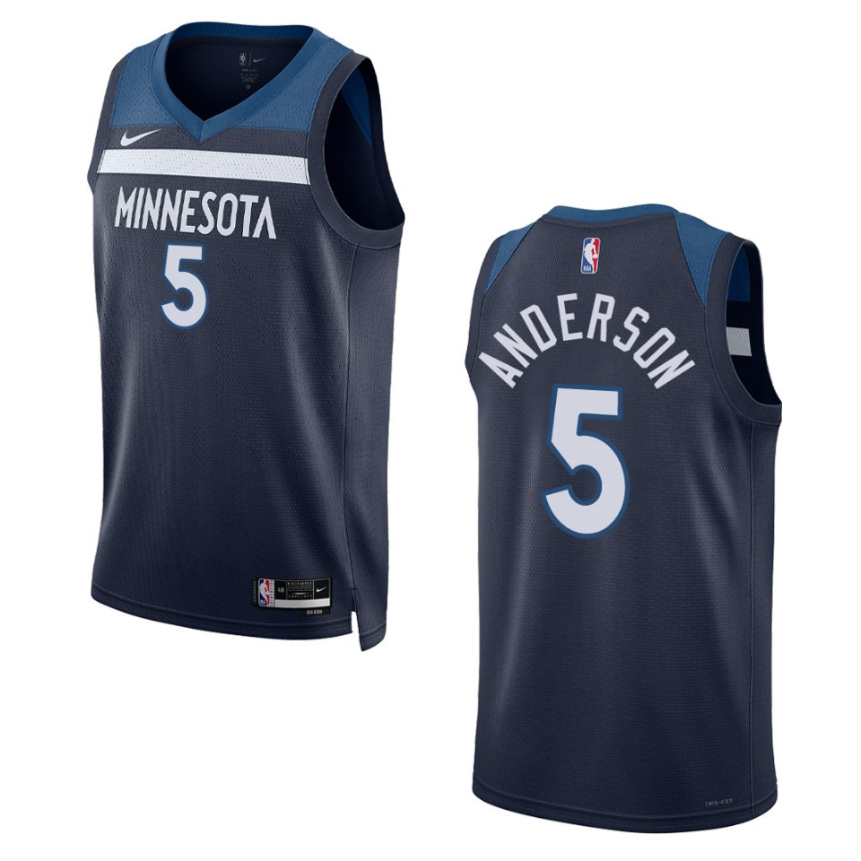 Minnesota Timberwolves Kyle Anderson 2022-23 Icon Edition Navy Swingman Jersey