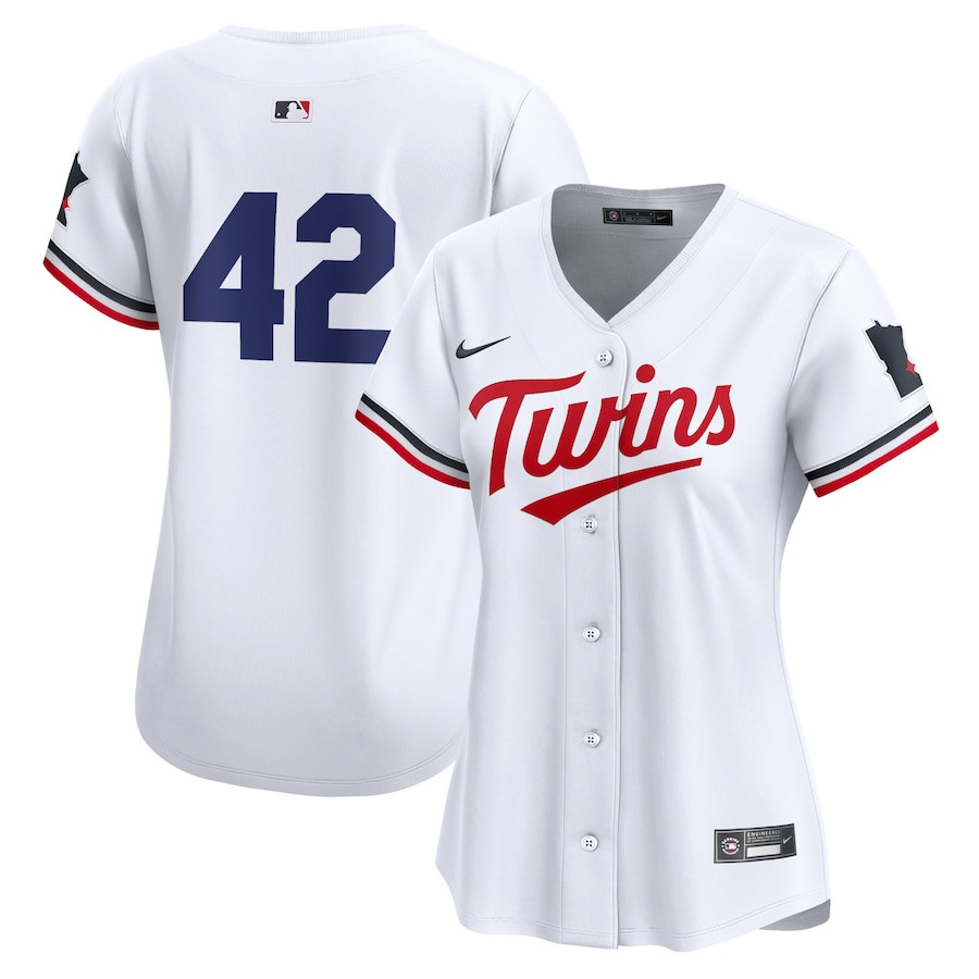 Minnesota Twins 2024 Jackie Robinson Day Home Limited Women Jersey - White 