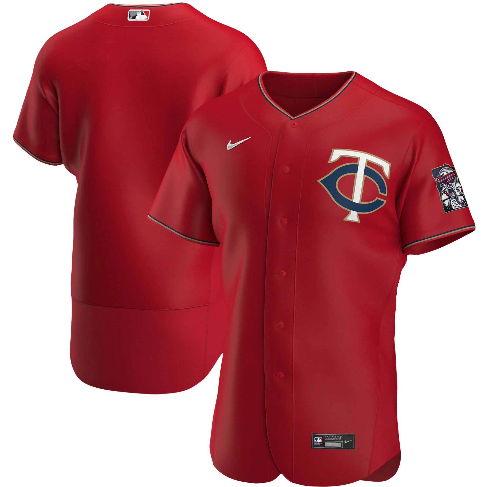 Minnesota Twins Alternate Authentic Team Jersey – Red